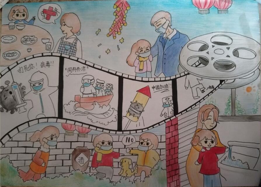 “疫情當前，孩子們有‘畫’說”作品展播（三十七）