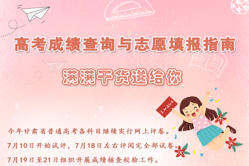 一圖看懂甘肅高考成績查詢與志愿填報必備實(shí)操指南! 