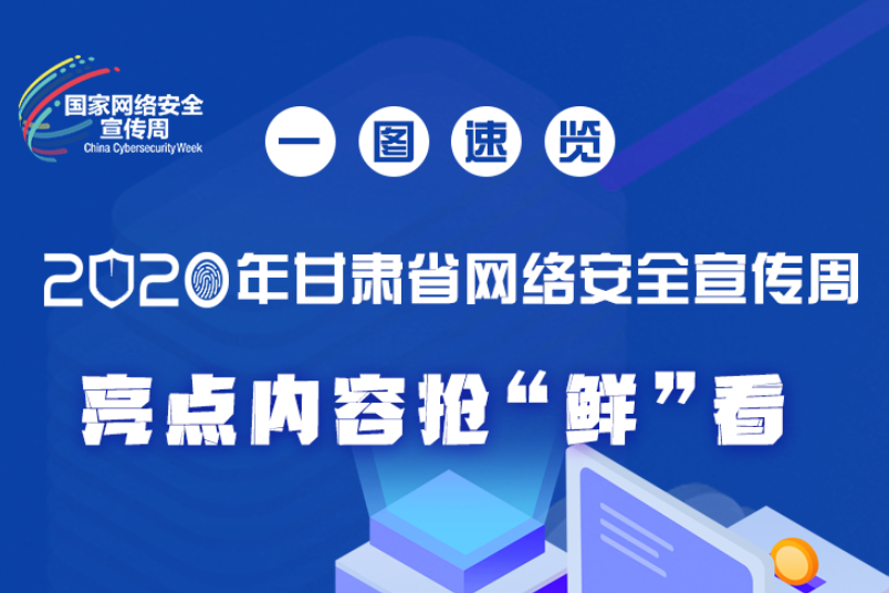 一圖速覽2020年甘肅省網(wǎng)絡安全宣傳周，亮點內(nèi)容搶“鮮”看！