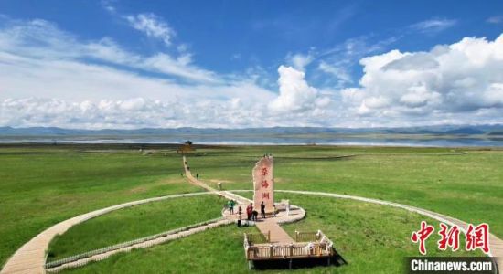 2024年6月，甘肅甘南州碌曲縣尕海湖。(資料圖)高瑩 攝